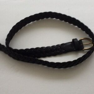 Genuine Leather Belt size 36” by 1” color  Black